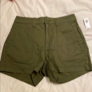 Olive Green Women's Shorts